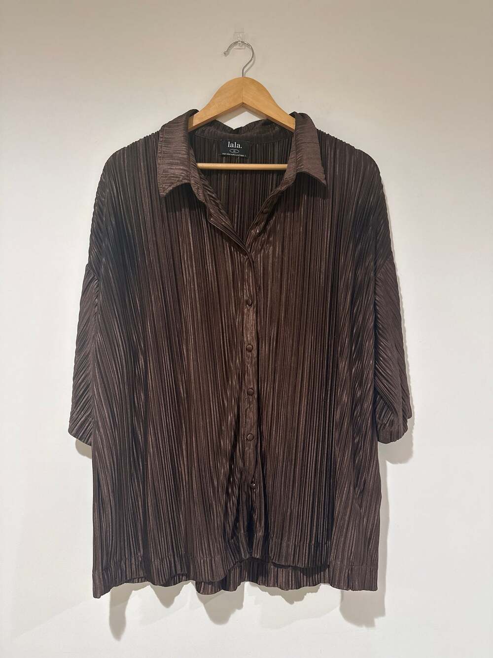 Dressed in Lala Brown Blouse